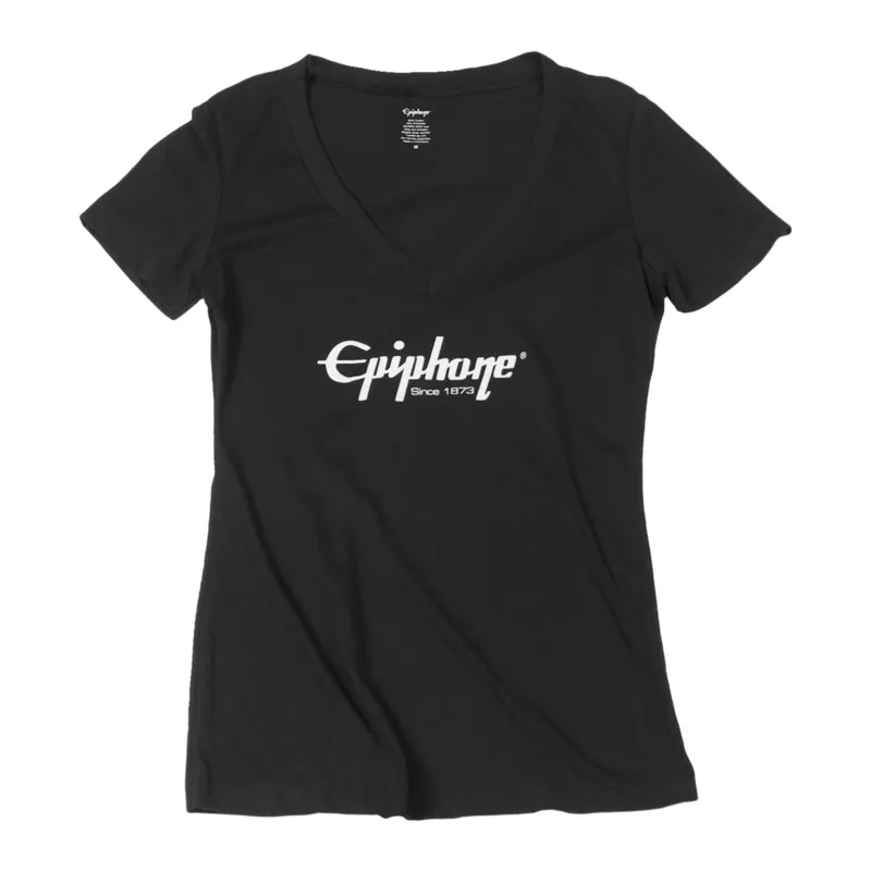 epiphone-women-s-v-neck-tee-black Epiphone Women’s V-Neck Tee Black