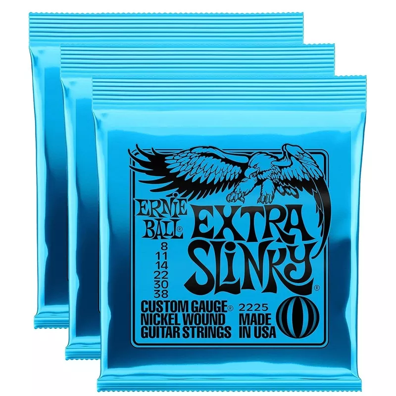 ernie-ball-2225-extra-slinky-8-38-3-pack-bundle Ernie Ball 2225 Extra Slinky 8-38 (3 Pack Bundle)