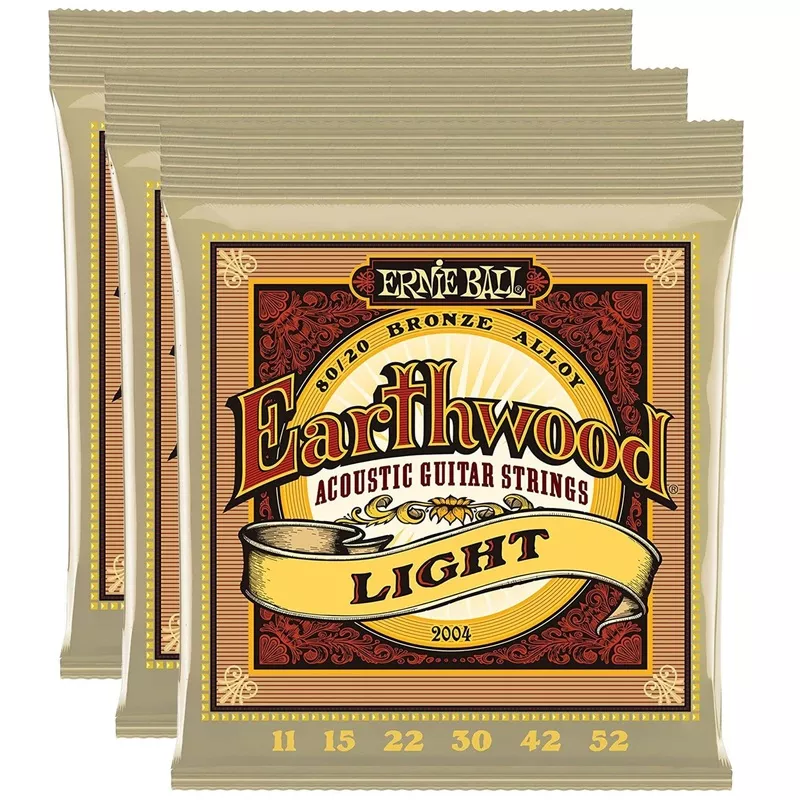 ernie-ball-earthwood-80-20-bronze-light-11-52-3-pack-bundle Ernie Ball Earthwood 80/20 Bronze Light 11-52 (3 Pack Bundle)