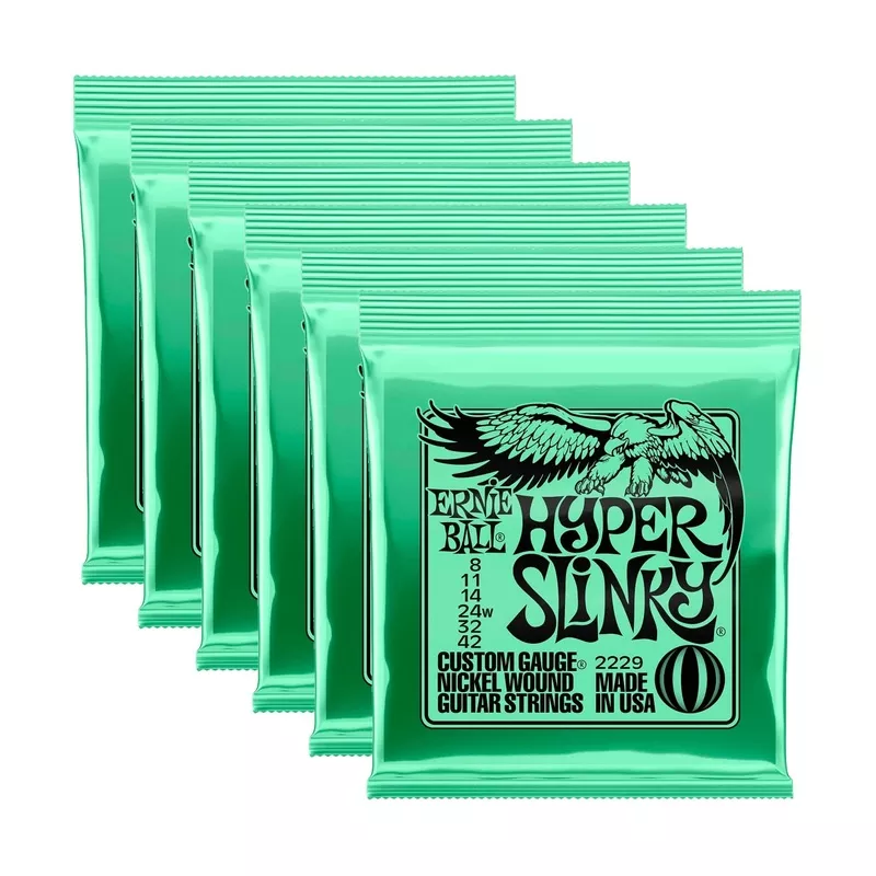 ernie-ball-hyper-slinky-8-42-6-pack-bundle Ernie Ball Hyper Slinky 8-42 6 Pack Bundle