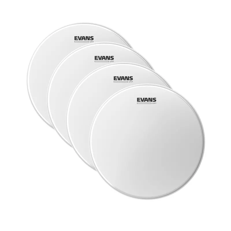 Evans 12″ UV1 Coated Head (4 Pack Bundle)