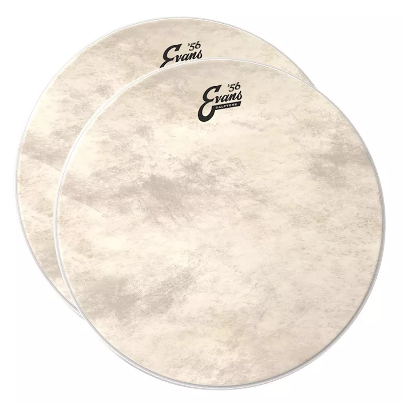 Evans 20″ Calftone Bass Drum Head (2 Pack Bundle)