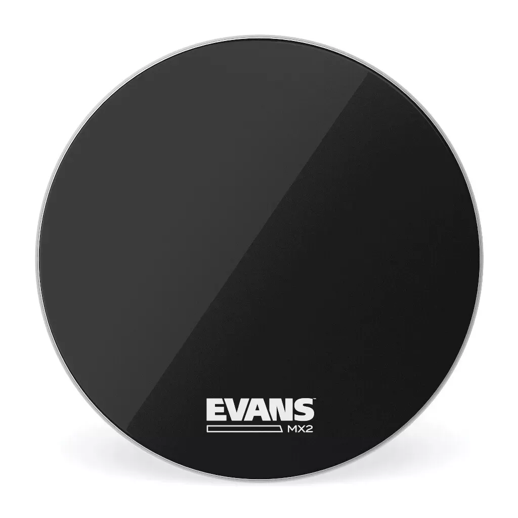 evans-mx2-black-bd30mx2b-30-marching-bass-drum-head Evans MX2 Black BD30MX2B 30" Marching Bass Drum Head