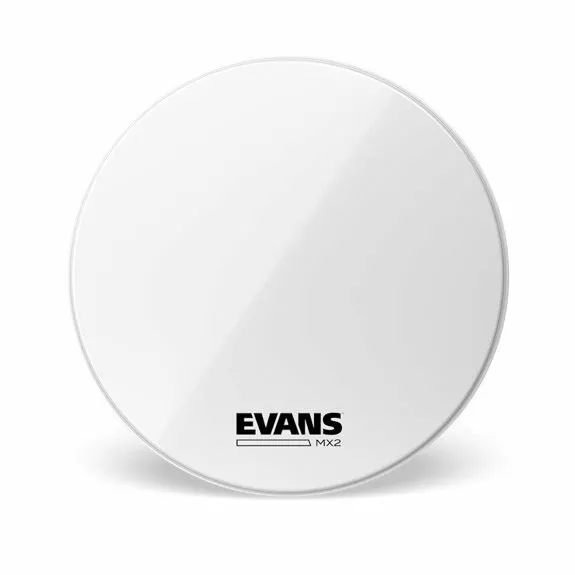 evans-mx2w-white-marching-bass-drum-head EVANS MX2W WHITE MARCHING BASS DRUM HEAD