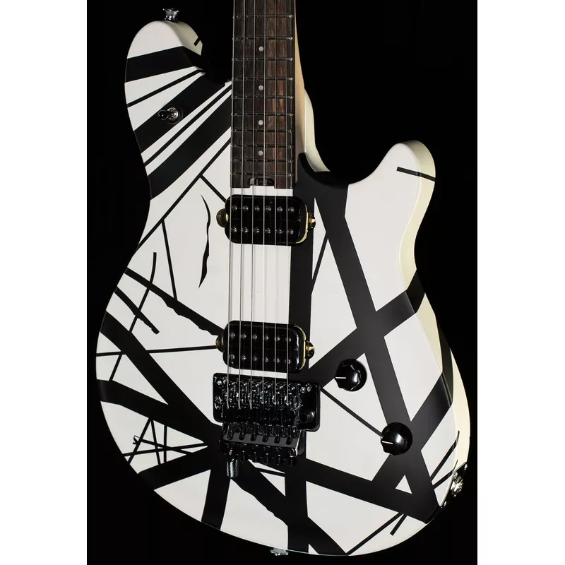 EVH Wolfgang Special Striped Series Ebony Fingerboard Black and White (469)