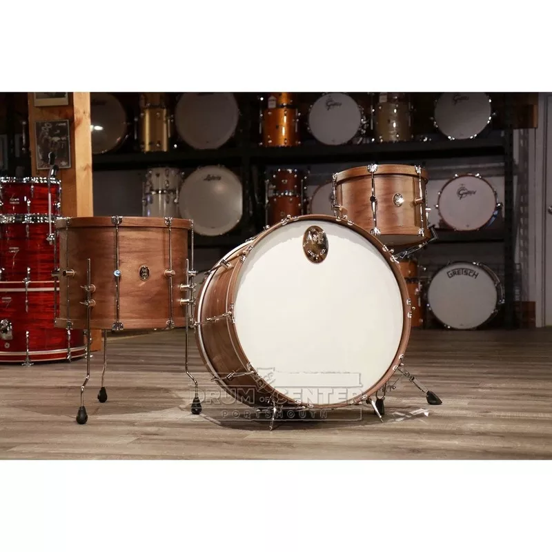 f-3pc-walnut-club-drum-set-24-18-13 A&F 3pc Walnut Club Drum Set 24/18/13