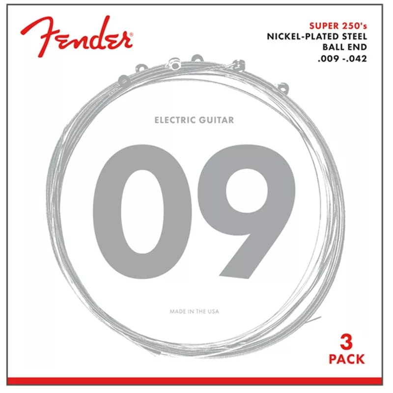 fender-250l-ball-end-electric-guitar-string-set-09-42-pack-3 Fender 250L Ball End Electric Guitar String Set 09-42 (Pack of 3)