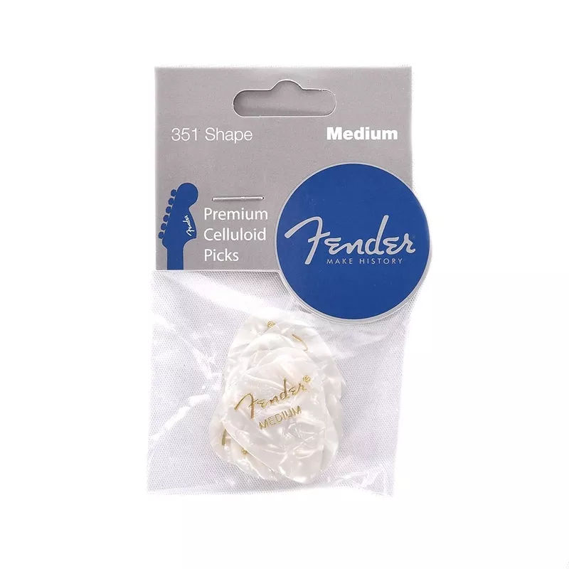 fender-351-pick-pack-white-moto-medium-3-pack-36-bundle Fender 351 Pick Pack White MOTO Medium 3 Pack (36) Bundle