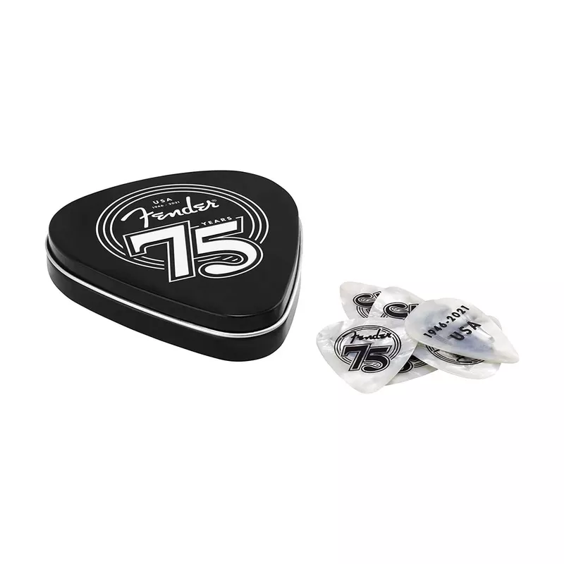 fender-75th-anniversary-pick-tin-2-pack-36-bundle Fender 75th Anniversary Pick Tin 2 Pack (36) Bundle