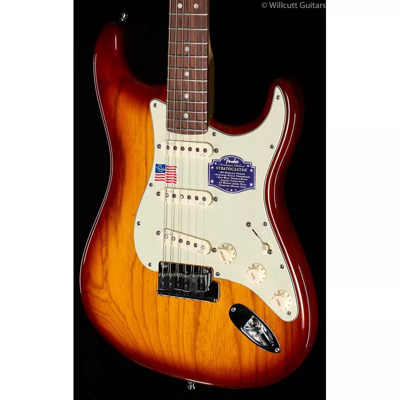 Fender American Deluxe Stratocaster Ash Tobacco Sunburst