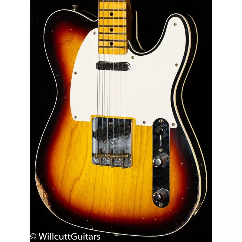 Fender Custom Shop LTD Tomatillo Telecaster Custom Relic Bleached 3-Tone Sunburst (146)