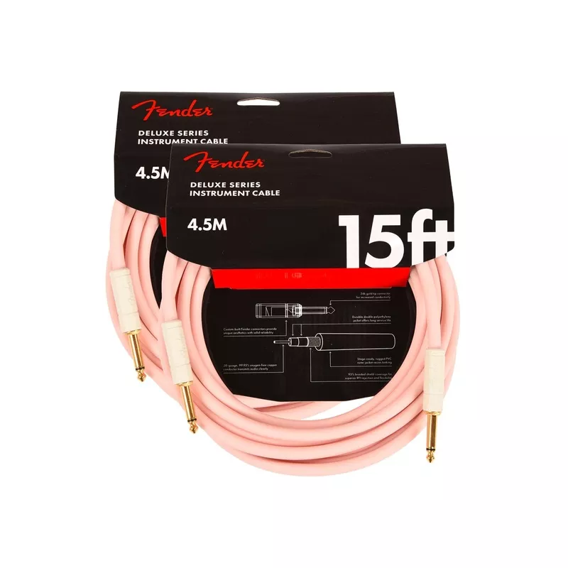 fender-deluxe-instrument-cable-shell-pink-15-straight-straight-2-pack-bundle Fender Deluxe Instrument Cable Shell Pink 15′ Straight-Straight 2 Pack Bundle