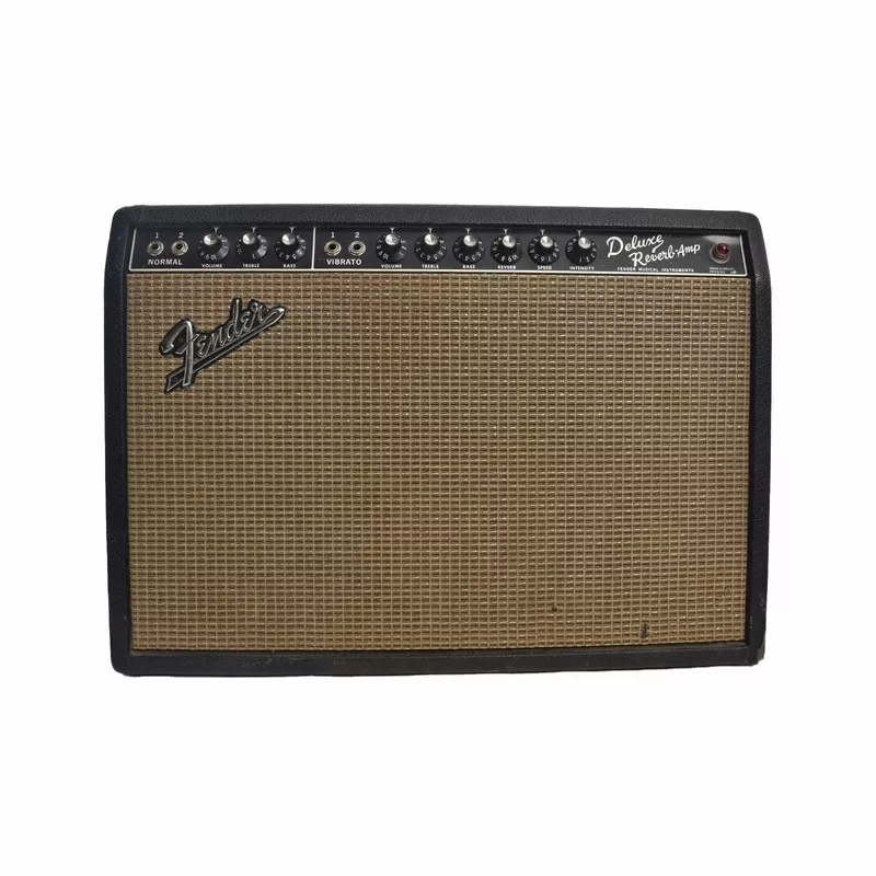 fender-deluxe-reverb-combo-amp-1965 Fender Deluxe Reverb Combo Amp (1965)