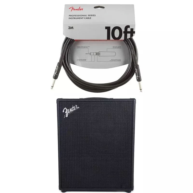 Fender Rumble Stage 800 2×10 Combo Black Cable Bundle