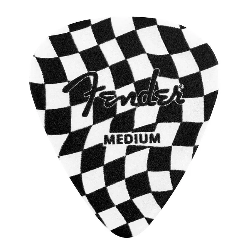 fender-wavy-checkerboard-351-celluloid-picks-8 Fender Wavy Checkerboard 351 Celluloid Picks – (8)