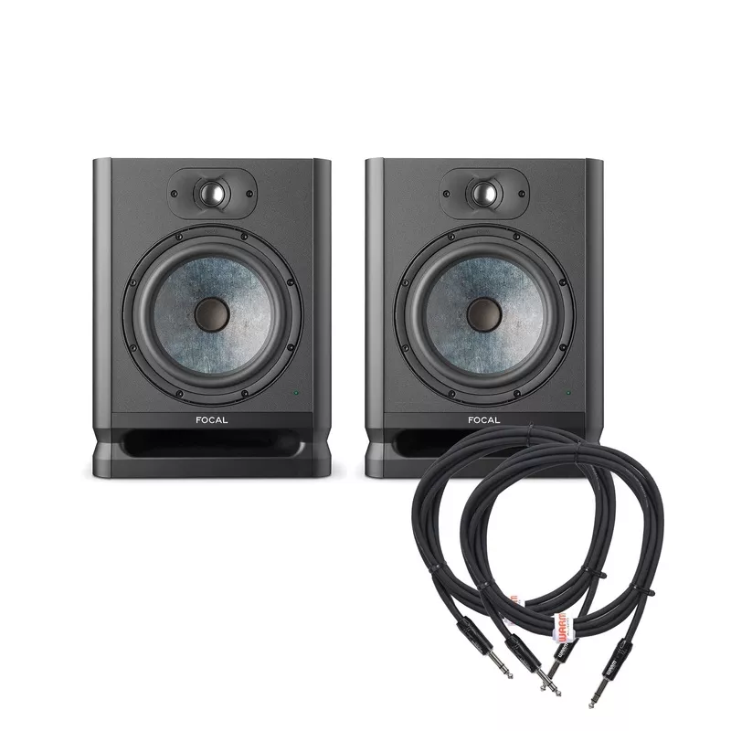 focal-alpha-80-evo-8-active-studio-monitor-pair-2-trs-cable-bundle Focal Alpha 80 Evo 8″ Active Studio Monitor Pair and (2) TRS Cable Bundle