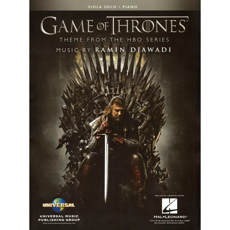 Game of Thrones Theme – for Viola and Piano – Hal Leonard