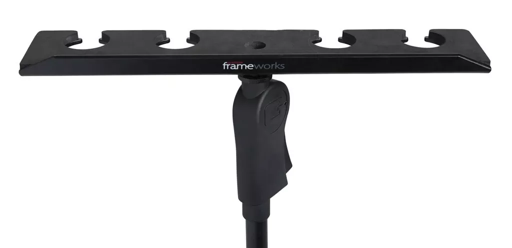 gator-frameworks-gfw-mic-4tray-multi-microphone-tray Gator Frameworks GFW-MIC-4TRAY Multi Microphone Tray