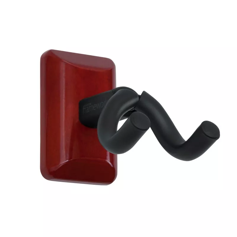gator-frameworks-wall-mounted-ukulele-mandolin-hanger-with-cherry-mounting-plate Gator Frameworks Wall Mounted Ukulele/Mandolin Hanger with Cherry Mounting Plate