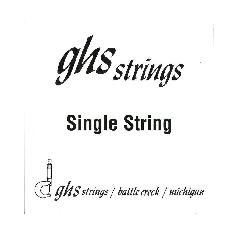 GHS Plain Steel Ball End Single String, .0105in
