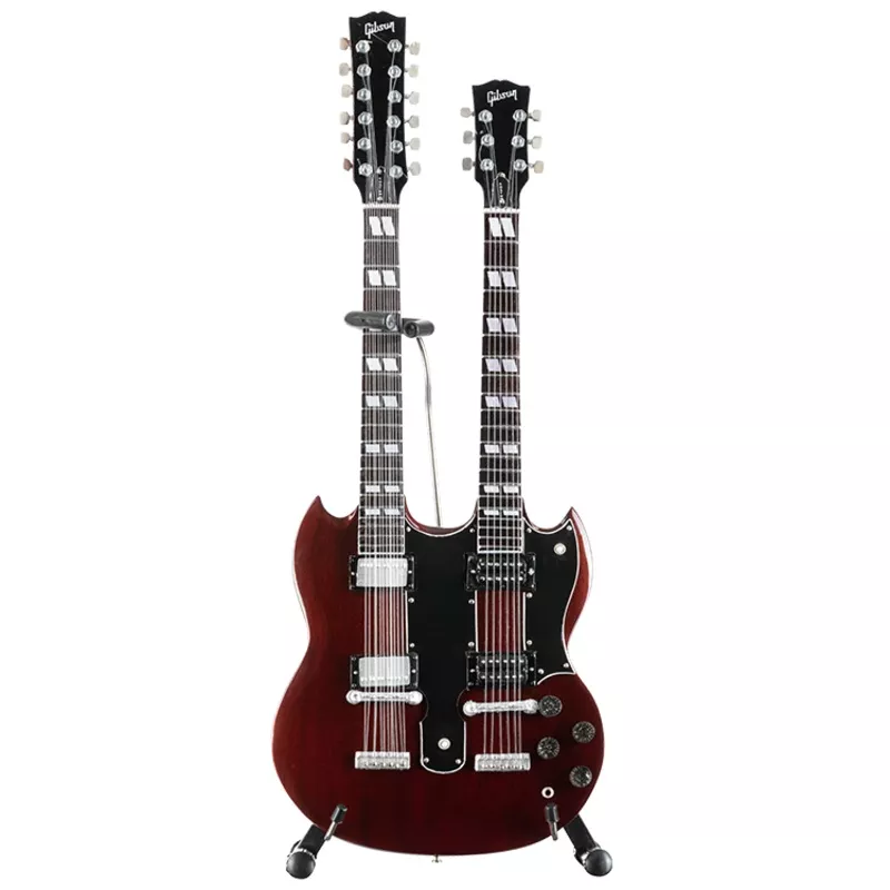 gibson-axe-heaven-eds-1275-cherry-1-4-scale-mini-guitar-model Gibson AXE HEAVEN EDS-1275 Cherry 1:4 Scale Mini Guitar Model