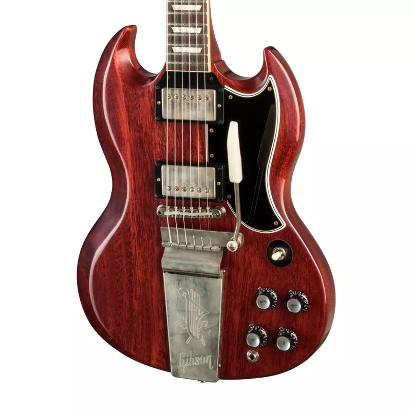gibson-custom-1964-sg-standard-reissue-vos-cherry-red Gibson Custom 1964 SG Standard Reissue, VOS, Cherry Red