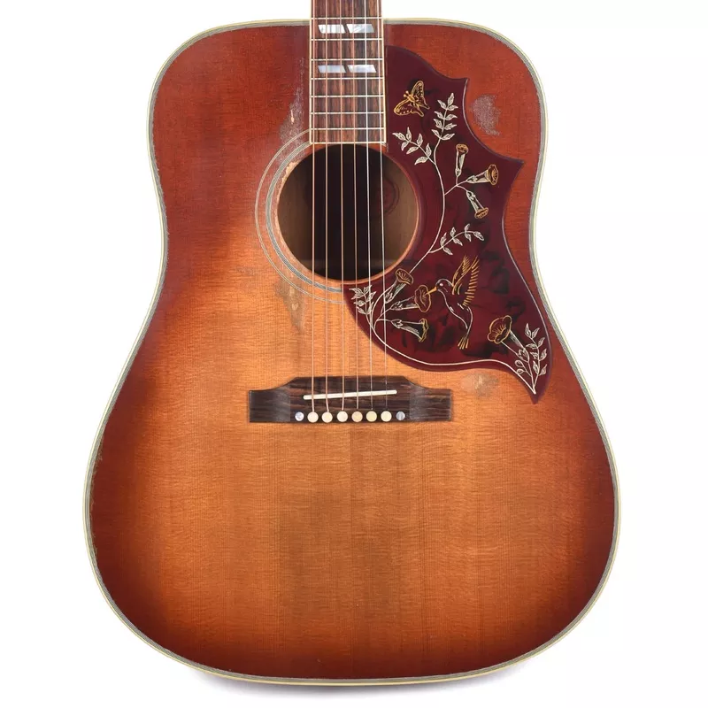 gibson-custom-shop-1960-hummingbird-washed-cherry-sunburst-murphy-lab-heavy-aged Gibson Custom Shop 1960 Hummingbird Washed Cherry Sunburst Murphy Lab Heavy Aged