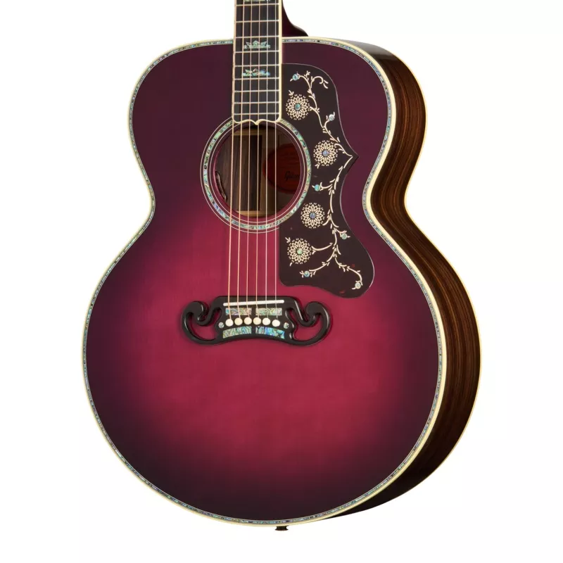 Gibson Custom SJ-200 Standard 3-Piece Back, Merlot Burst