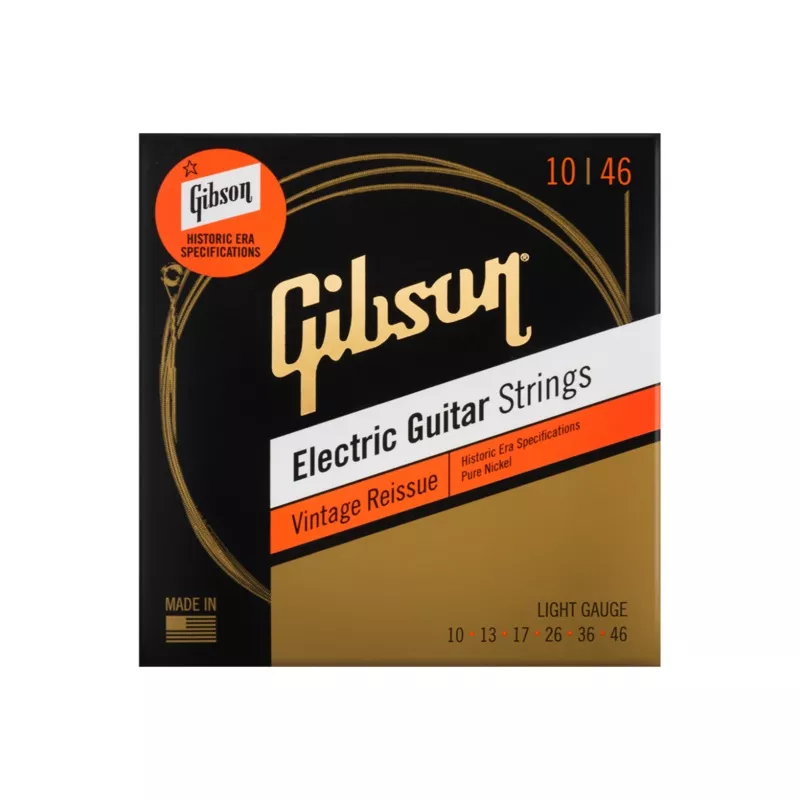 Gibson Vintage Reissue Electric Guitar Strings, Light Gauge