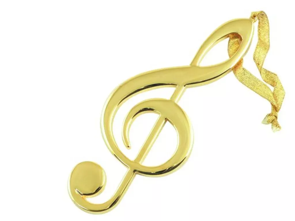 gold-g-clef-ornament Gold G-Clef Ornament