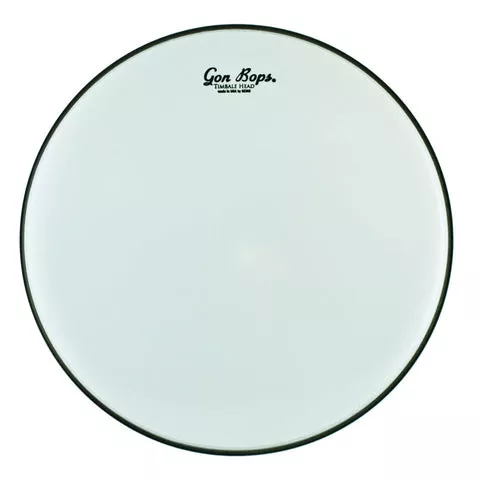GON BOPS DH14TH REMO 14" SMOOTH WHITE TIMBALE HEAD W/GB LOGO