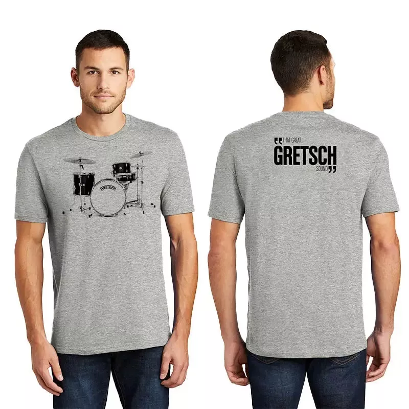 gretsch-broadkaster-kit-short-sleeve-t-shirt-gray-large Gretsch Broadkaster Kit Short Sleeve T-Shirt Gray, Large