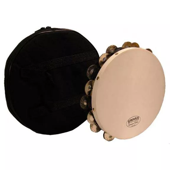grover-t2-gs-projection-plus-tambourine-10-dbl-row-german-silver-jingles GROVER T2/GS PROJECTION PLUS TAMBOURINE 10" DBL-ROW GERMAN SILVER JINGLES