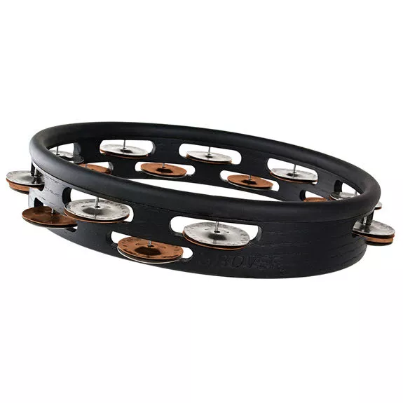 grover-t2-gsph-h-studio-pro-tambourine-10-dbl-row-silver-bronze-combo-headless GROVER T2/GSPH-H STUDIO PRO TAMBOURINE 10" DBL-ROW SILVER / BRONZE COMBO HEADLESS