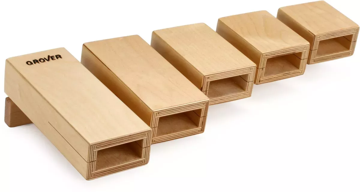 GROVER TPB-X TEMPLE BLOCKS 5-PIECE SET WITH MOUNTING CLAMP