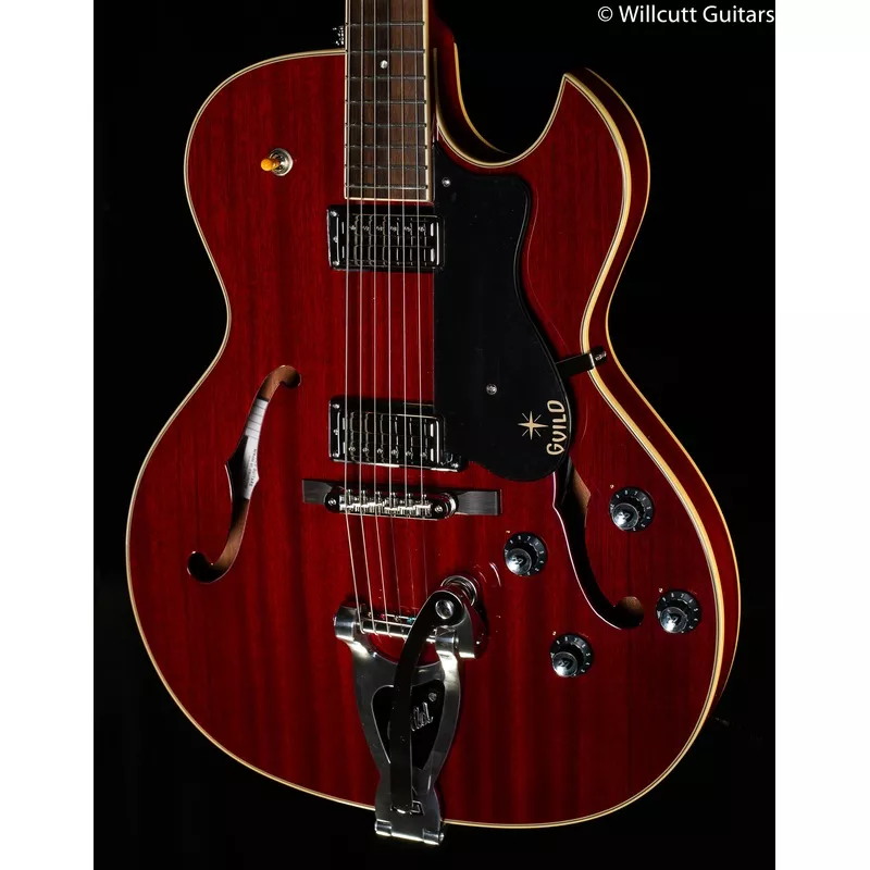 guild-starfire-iii-w-guild-vibrato-tailpiece-cherry-red-174 Guild Starfire III w/ Guild Vibrato Tailpiece Cherry Red (174)