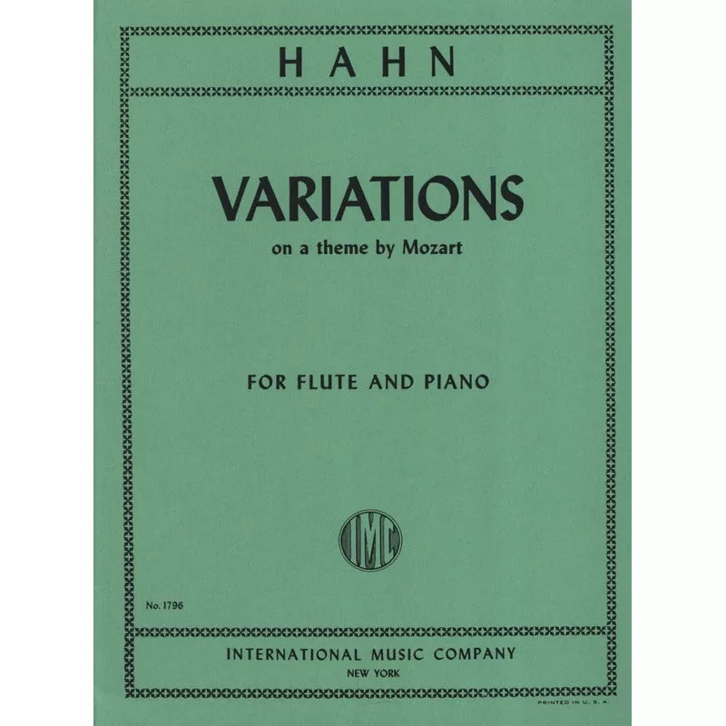 Hahn, R :: Variations on a Theme by Mozart