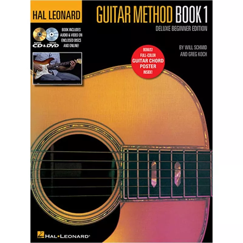Hal Leonard – HL00155480 – Guitar MethodBook 1 – Deluxe Beginner Edition