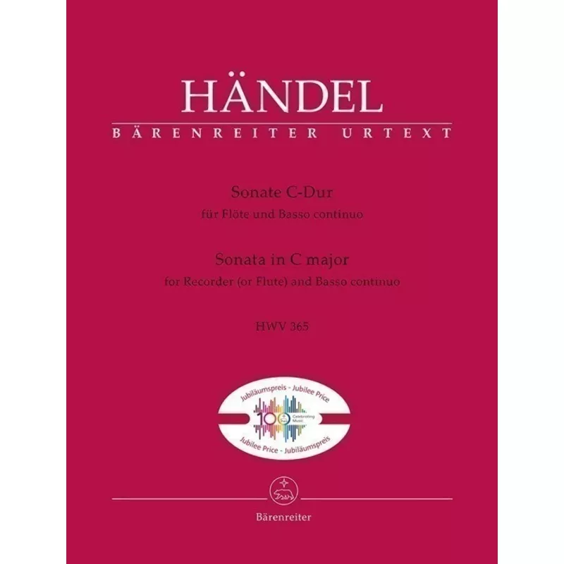 Handel, GF :: Sonate C-Dur [Sonata in C major], HWV 365