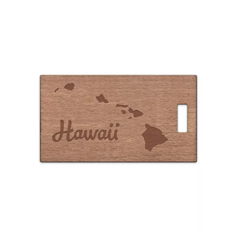 hawaii-w-name-wooden-rectangle-tag Hawaii w/ Name Wooden Rectangle Tag