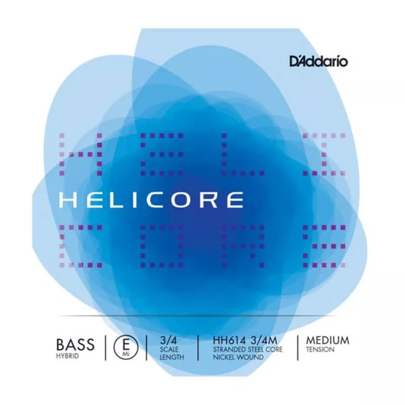 Helicore Bass Hybrid E 3/4 Size Medium
