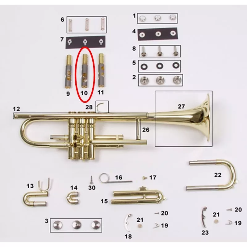 Holton Bb Trumpet No. 2 Piston (Current)