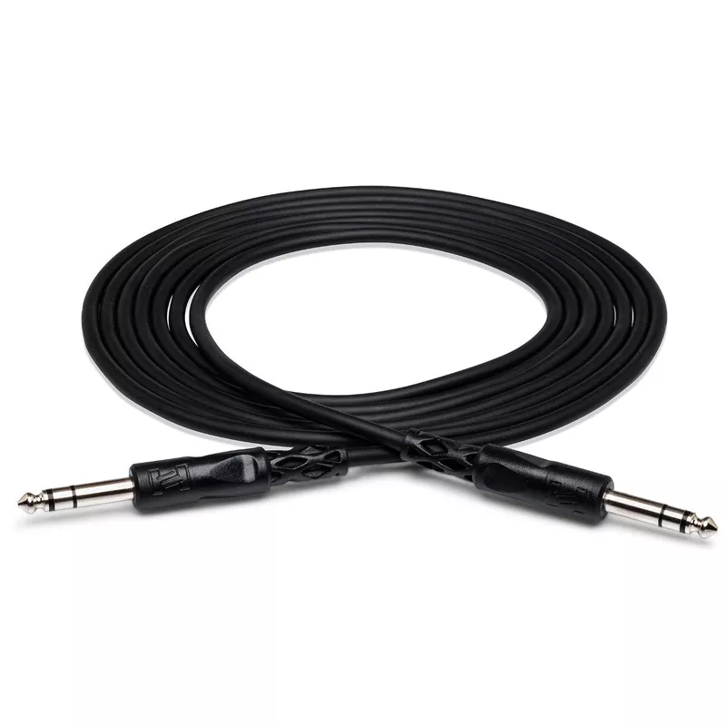 hosa-css-103-balanced-interconnect-cable-1-4in-trsto-same-3ft Hosa CSS-103 Balanced Interconnect Cable – 1/4in TRSto Same – 3ft