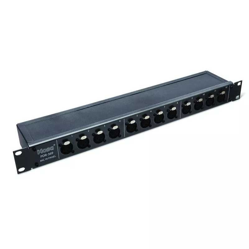 Hosa PDR-369 12-Point XLR Patch BayReversible, Balanced
