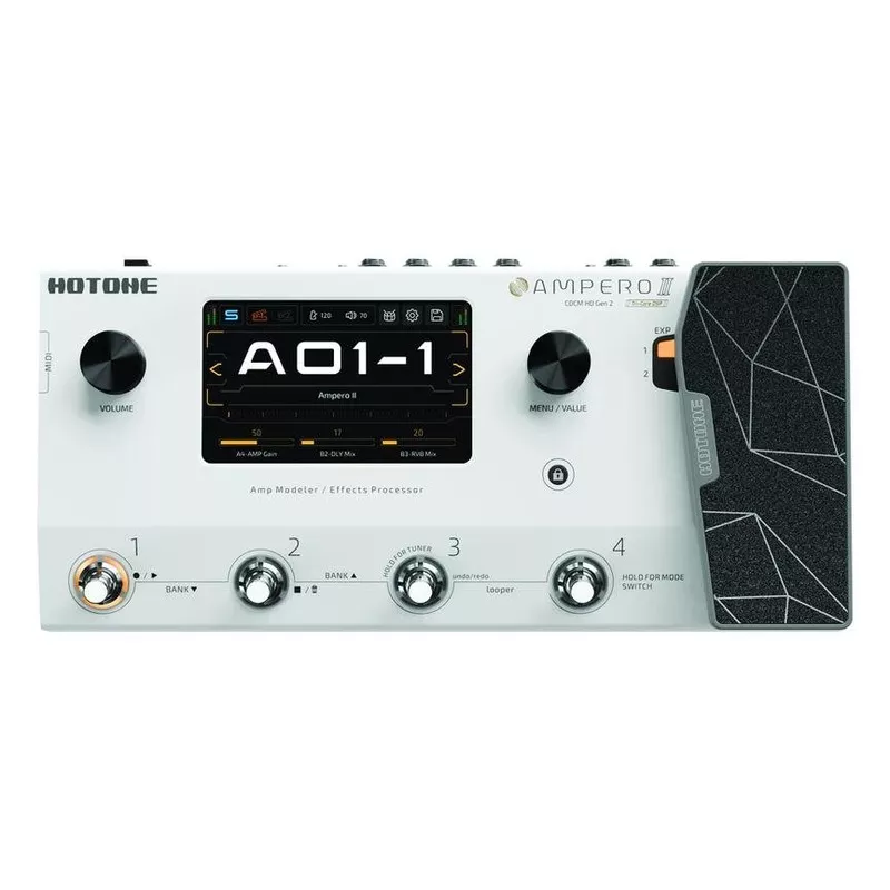 hotone-ampero-ii-stomp-multi-effects-processor12-fx-slots-5-touchscreen-dj Hotone Ampero II Stomp Multi-Effects Processor12 FX Slots, 5 Touchscreen DJ