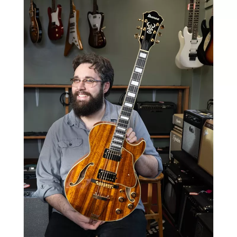 ibanez-ag95k-artcore-expressionist-hollowbody-electric-guitar-natural Ibanez AG95K Artcore Expressionist Hollowbody Electric Guitar, Natural