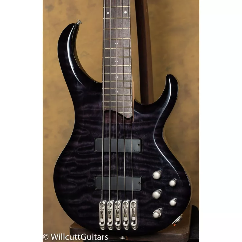 Ibanez BTB 5 Strings Bass Black Quilt Top