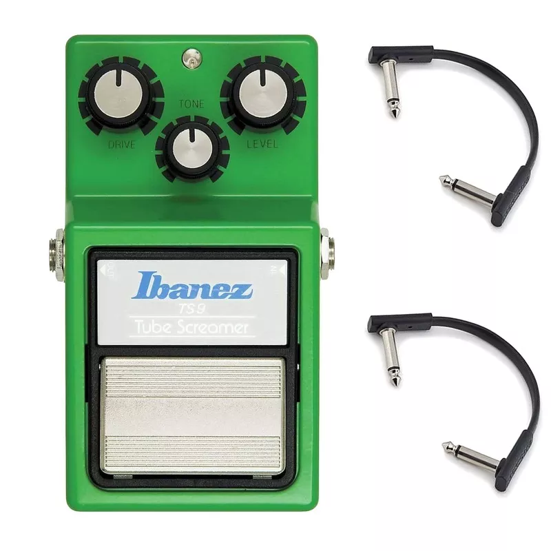 ibanez-ts9-tube-screamer-w-rockboard-flat-patch-cables-bundle Ibanez TS9 Tube Screamer w/RockBoard Flat Patch Cables Bundle