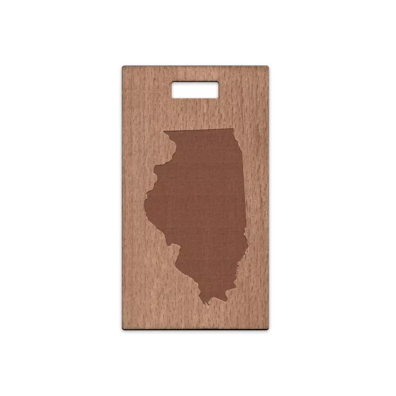 illinois-wooden-rectangle-tag Illinois Wooden Rectangle Tag