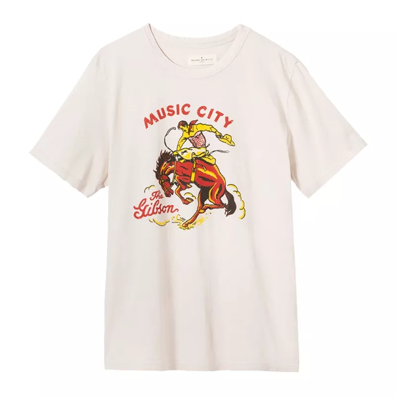 imogene-willie-x-gibson-western-tee-white imogene + willie x Gibson “The Western” Tee White
